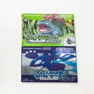 ゲームボーイアドバンス ソフト ポケットモンスター サファイア リーフグリーン